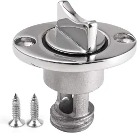 Yusove 769044116558 Oval Garboard Drain Plug Marine 316 Stainless Steel Fits 1 Inch Silver