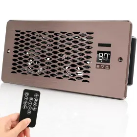 Zyfe-1 Yusuuo Built-in Register Booster Fan With Cover For Air Heat Vent Fits
