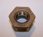 Lee Red Brass Hex Bushing, 1" Mnpt 1/2" Fnpt Pipe Fitting, Class 125 New. Price: $7.50.