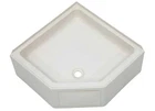 Lippert 325246 Corner Rv Shower Pan With Center Drain - 27" X Parchment New. Price: $210.62.