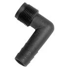 1-1/4" I.d. To Male 90 Plastic Black Elbow Hose/pipe Adapter New. Price: $12.12.