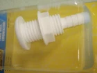 Thru Hull Fitting Seachoice 18011 Fits 1/2" Hose White Plastic Boat Hardware New. Price: $11.45.