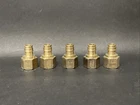 5 Pack Uponor F1960LF 1/2" Propex Threaded Brass Adapter Yb New. Price: $29.99.