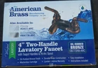 American Brass Oil Rubbed Bronze 4" Lavatory Faucet W/teapot Handles & Hi Arc... New. Price: $75.00.