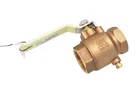 Groco 1-1/4" Npt Bronze Line Ball Valve Full Flow Flanged 400 Wog Rating Open. Price: $82.55.