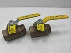 (QTY.2) Apollo 70-606-01 Manual 1-1/4 Three-way Bronze Ball Valves New. Price: $169.99.