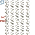 100 Pcs Stainless Steel Adjustable Drive Hose Clamps Fuel Line Clip 3/8"-1/2" New. Price: $17.93.