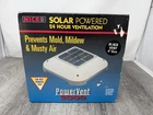 Nicro Powervent 3000 Solar Powered 24 Hour Ventilation Black Boats New. Price: $143.96.