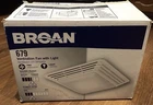 Broan 679 70 Cfm 3.5 Sones Ceiling Bathroom Ventilation Fan W/ Light Open. Price: $65.00.