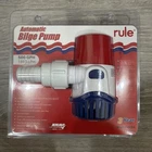 Rule 500GPH Electronic Sensing Bilge Pump - 12V 25SA Upc 042237104786 New. Price: $89.00.