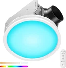 Arecovas Bathroom Exhaust Fan With Rgb Lights, 110CFM/1.0 Sones Vent AR-VF001 New. Price: $59.00.