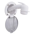 Ambassador 136-0047-AW-R Recessed Shower, White Cup/ss Lid New. Price: $97.65.