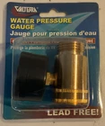 New Valterra A01-0110VP Brass Water Pressure Gauge For Use With Standard. Price: $18.45.