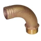 Groco 1-1/2" Npt X 1-3/4" Id Bronze Full Flow 90 Elbow Pipe To Hose Fitting New. Price: $71.06.