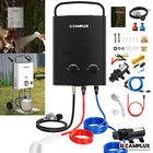 Camplux 5L Tankless Gas Hot Water Heater W/ 12V Pump Kit Outdoor Portable Shower New. Price: $144.49.