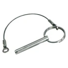 Whitecap 1/4" X 1" Quick Release Pin Lanyard & Tab New. Price: $18.80.