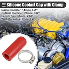 Set 14MM Id Silicone Coolant Cap With Clamp For Heater Bypass Red New. Price: $24.22.
