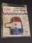 Rule Bilge Pump 500 Gph Model 250A New Marine Boat Made Usa. Price: $80.00.