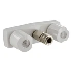 Valterra White Tub & Shower Faucet Knobs Handles Quick Connect New. Price: $46.81.