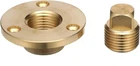 Seachoice Garboard Drain Plug Brass Cast Bronze Flange Od 1/2" Pipe New. Price: $20.32.