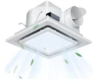 Gopper 12" Ultra Quiet Bathroom Fan With Led Light, 1.0 Sone 141CFM 10X10" Mount Open. Price: $69.98.