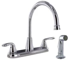 Valterra PF231301 Chrome Hi-arc Hybrid Kitchen Faucet With Side Spray New. Price: $82.81.