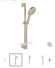 Grohe Rainshower Slide Bar Set W/ Handheld Head, Hose & Shelf New. Price: $130.00.