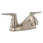 Valterra Faucet 4" Deck Lav Brushed Nickel 2-LEVER Handle New. Price: $51.94.