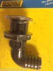 Thru Hull Fitting Seachoice 18551 90DEGREE Hose 1" Polypropylene Stainless Cover New. Price: $19.90.