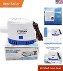 Airtak 12V Automatic Bilge Pump High Flow 1100 Gph, 6.3" Compact Size New. Price: $37.99.