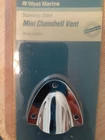 Nib West Marine Stainless Steel Mini Clam Shell Vent Cowl #180349 LOC#263 New. Price: $8.00.