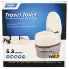 Camco Premium Portable Travel Toilet 5.3 Gallon (41545) - Not Ship State New. Price: $114.42.