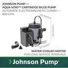 Johnson Pump 10-13637-02 Aqua Void Electro-mag Combo 12V, 800 Gph New. Price: $96.00.