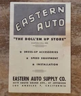 1948 Eastern Auto Accessories Catalog Hot Rod Custom Speed Shop Cal Ford V8 New. Price: $35.99.