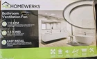 Homewerks Bathroom Ventilation Fan Cfm White Round 7140-110-G3 New. Price: $60.00.