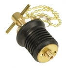 Whitecap S-0293C Pkgd 1IN Brass Bailer Plug Twist 8IN Chain New. Price: $20.67.
