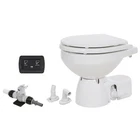 Jabsco Quiet Flush E2 Fresh Water Toilet Compact Bowl - 12V Soft Close Lid New. Price: $899.26.