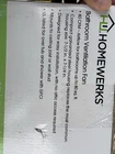 Homewerks 7140-80 Bathroom Exhaust Fan Cfm Quiet Easy Install Steel New. Price: $52.00.