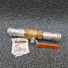 Victaulic P589 Vic-press 1-1/2" Brass Body Ball Valve W/ Stainless Pressfit Ends New. Price: $385.50.