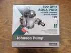 Bilge Pump 500GPH 101363501 Aqua Void 12V Johnson Ultima Auto 10-13635-01 New. Price: $110.95.