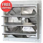 16" Shutter Exhaust Fan 1200 Cfm Industrial Speed Wall Mount Garage Shop Attic New. Price: $78.81.