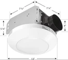 Homewerks Bathroom Integrated Led Light Ceiling Mount Exhaust Ventilation 80 Cfm Open. Price: $85.49.