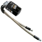 Vw Bug Full Flow Oil Filter Kit All Black An Fittings-stainless Hose, Wix New. Price: $197.94.
