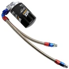 Vw Bug Full Flow Oil Filter Kit Blue/red An Fittings-stainless Hose, Wix New. Price: $197.94.