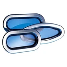 Lewmar #1RE 7-1/2" X 14-7/16" White Stainless Steel Oval Opening Portlight New. Price: $538.70.