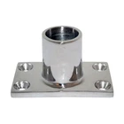Whitecap 90 Stainless Steel Rectangular Rail Base Fitting For 7/8" O.d. Tube New. Price: $25.40.