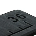 Seadek 36" Routed Ruler - 6MM Brushed Texture Dark Grey/black New. Price: $52.99.