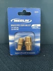 New Merlin 63579 Brass Pipe Coupling Set (2 Pcs) 1/4" & 3/8" Npt-l. Price: $6.74.