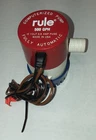 Rule 500 Gph Bilge Pump Automatic Computerized 12 Volt Made In Usa Used. Price: $32.95.