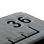 Seadek 36" Routed Ruler - 6MM Brushed Texture Storm Grey/black New. Price: $52.99.